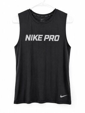 Nike Pro Dri-FIT Black Sleeveless Workout Tank Top Women’s Large